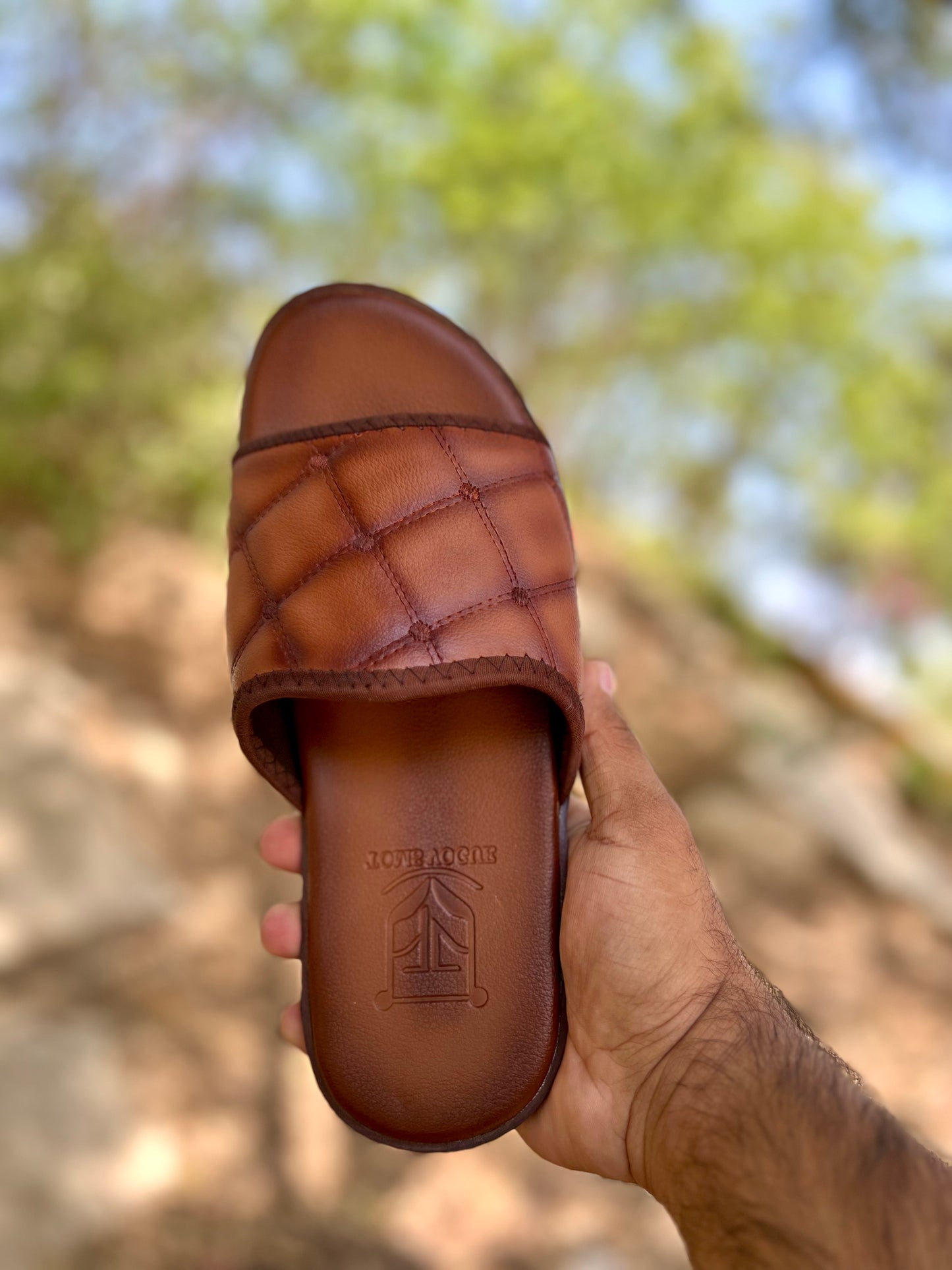 Extreme Comfort Padded Leather Slippers