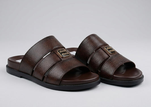 Leather Slippers FS-01 | Soft & Medicated