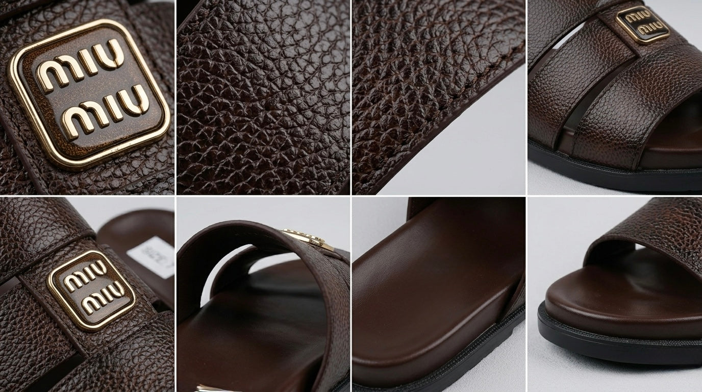 Leather Slippers FS-01 | Soft & Medicated
