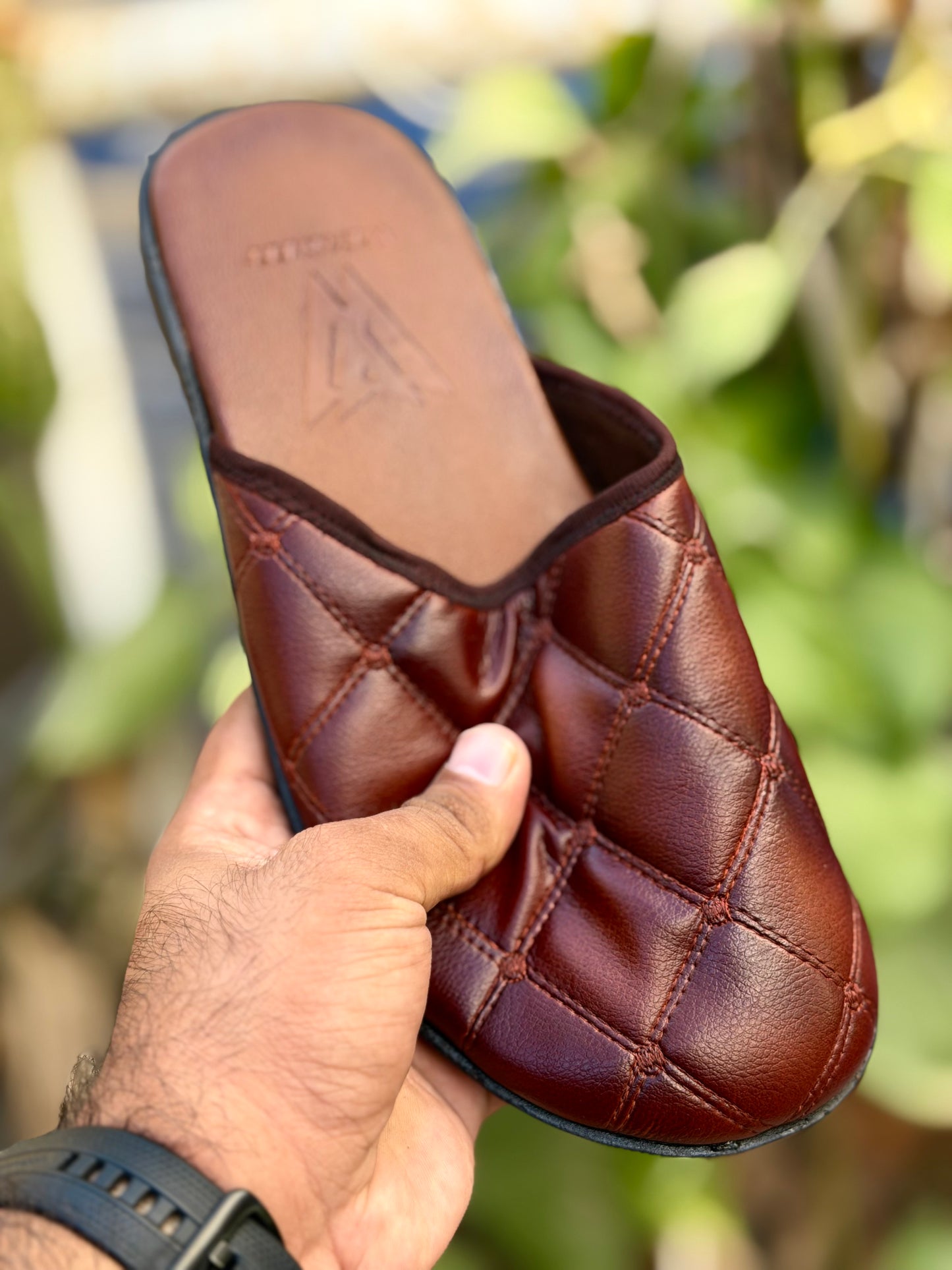 LEATHER INNER FOAM PADDED MULE