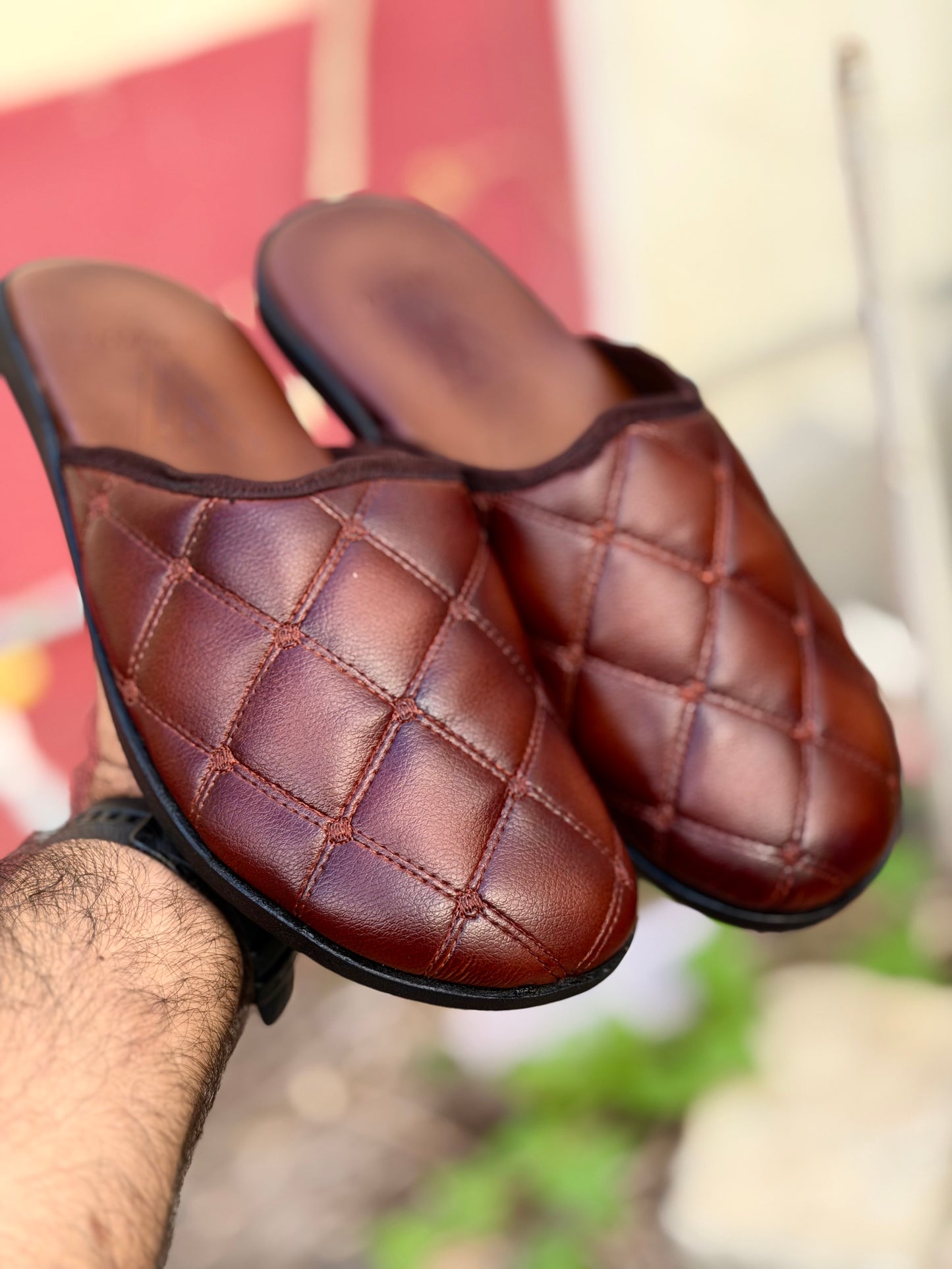 LEATHER INNER FOAM PADDED MULE