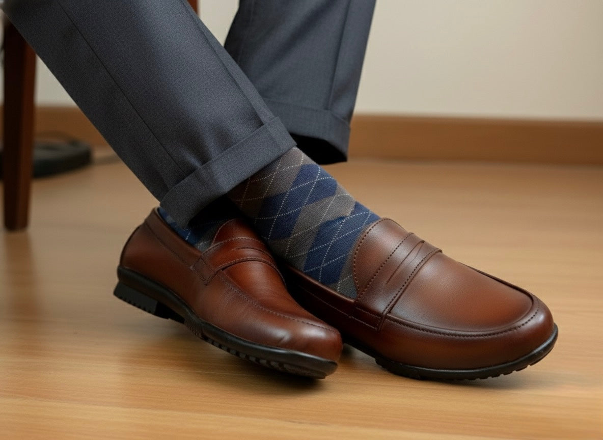 Leather Shoes | Wrinke Free Medicated Cusion | Aniline Leather