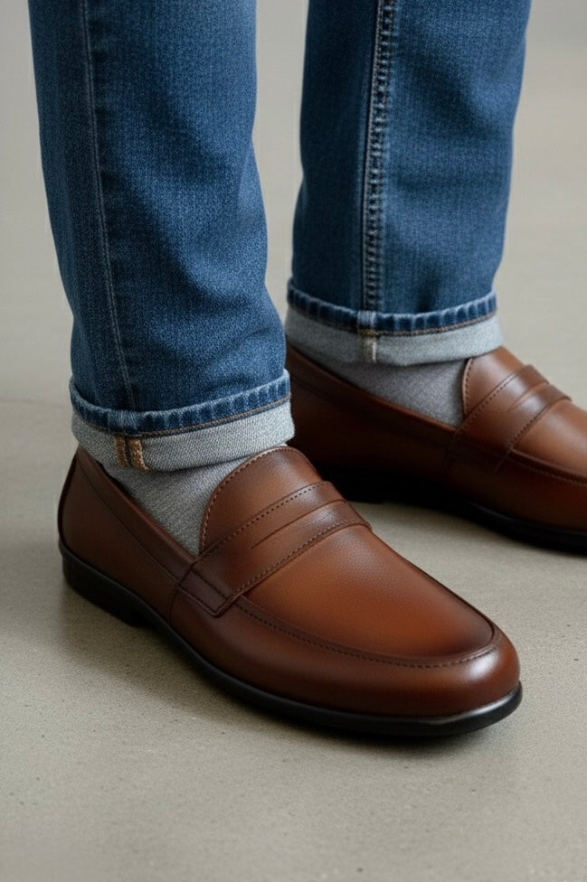 Leather Shoes | Wrinke Free Medicated Cusion | Aniline Leather