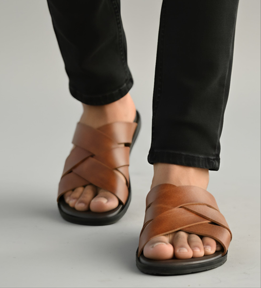 Cross Straps Handmade slipper