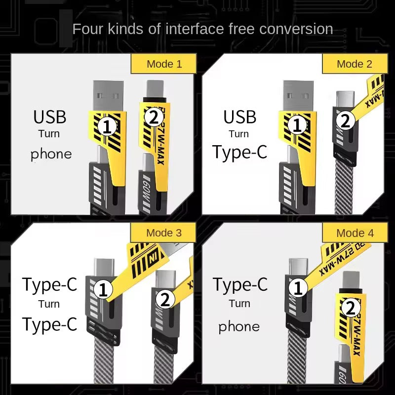 4-in-1 Multi USB PD Charging Cable