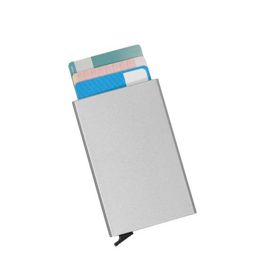 RFID SLIM CARD WALLET SILVER