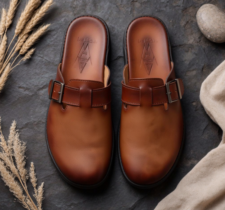 Mules | Premium Grain Leather Slip-On