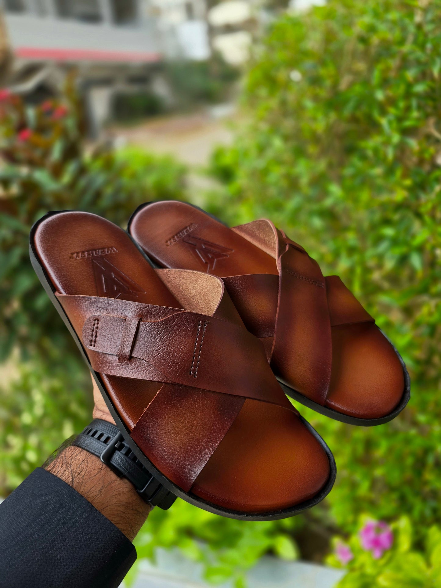 LEATHER CROSS BELT WARM