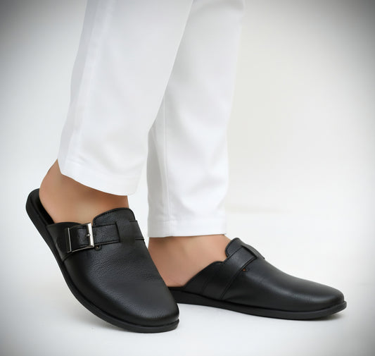 Mules | Premium Grain Leather Slip-On