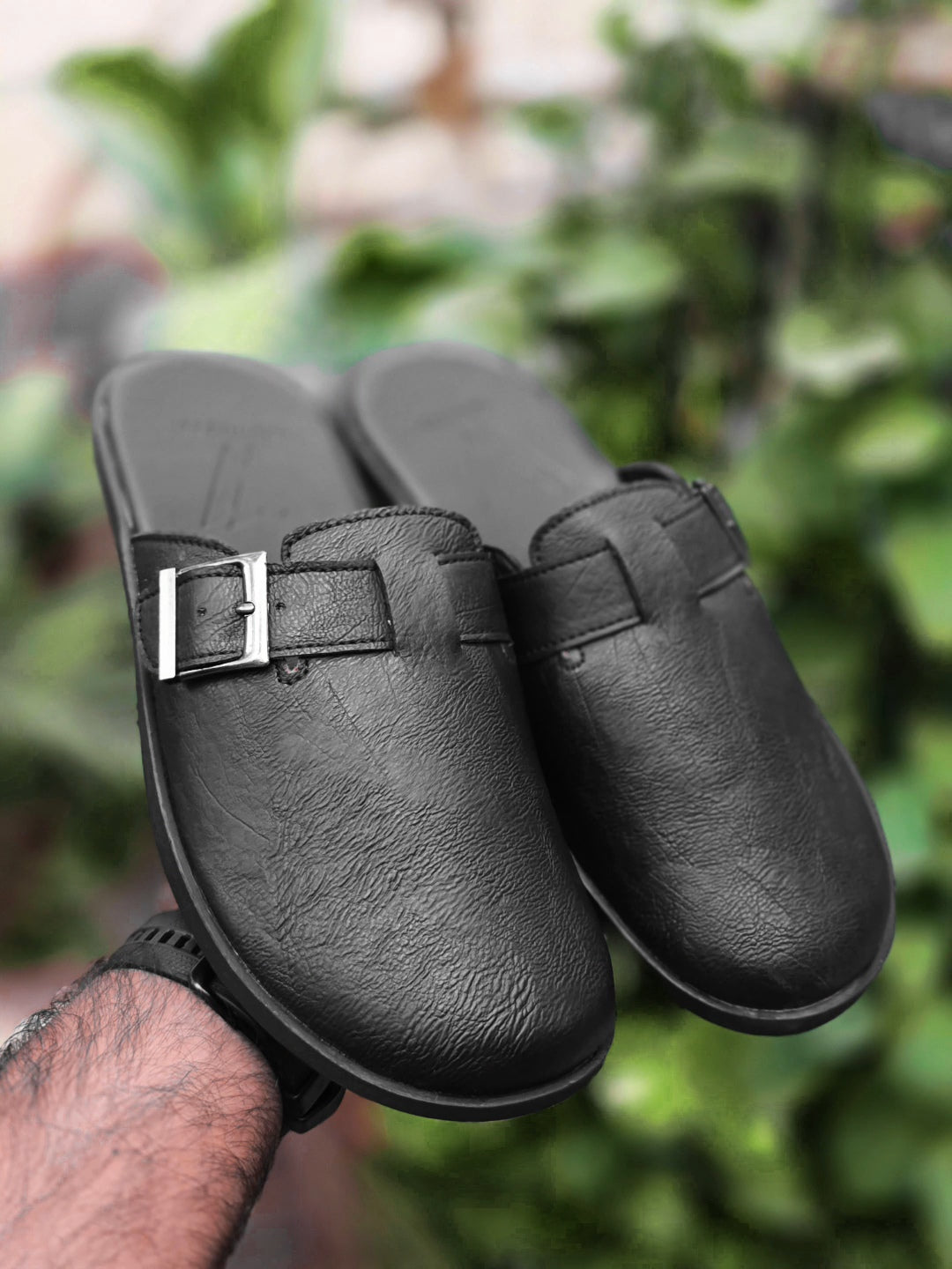 Mules | Premium Grain Leather Slip-On