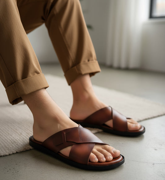 LEATHER CROSS BELT WARM