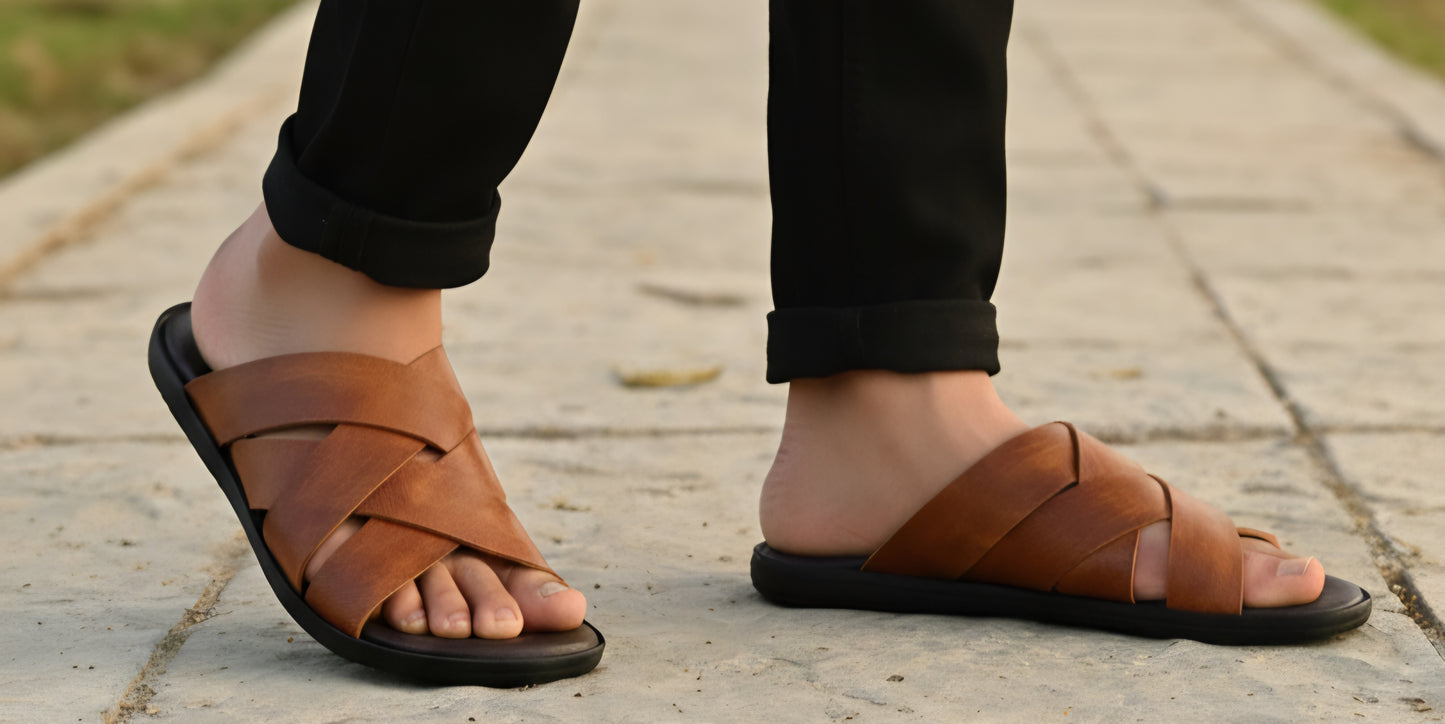 Cross Straps Handmade slipper