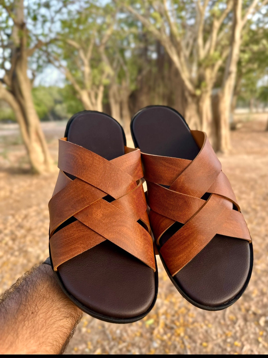 Cross Straps Handmade slipper