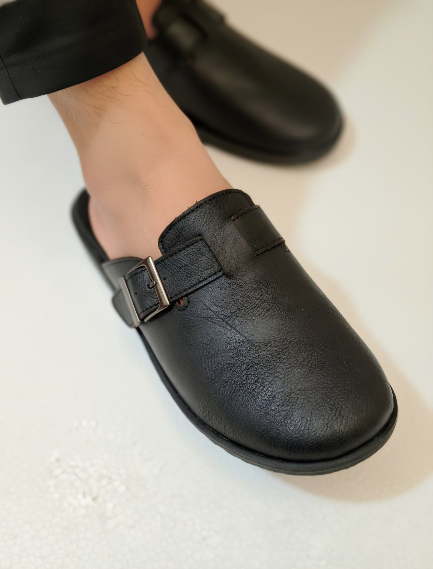 Mules | Premium Grain Leather Slip-On