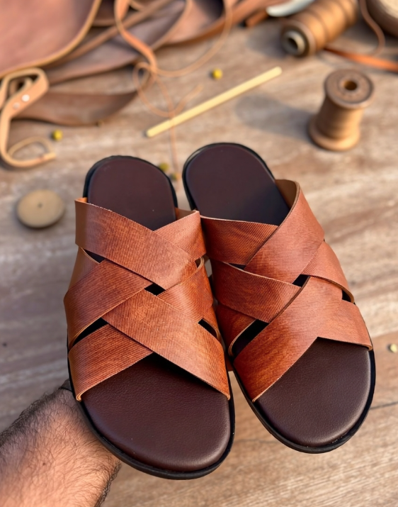 Cross Straps Handmade slipper